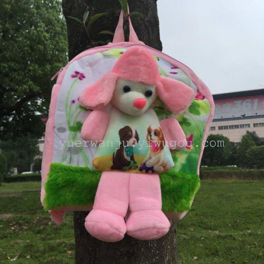Foreign trade schoolbag body printed animal head backpack children's schoolbag Application Scenario