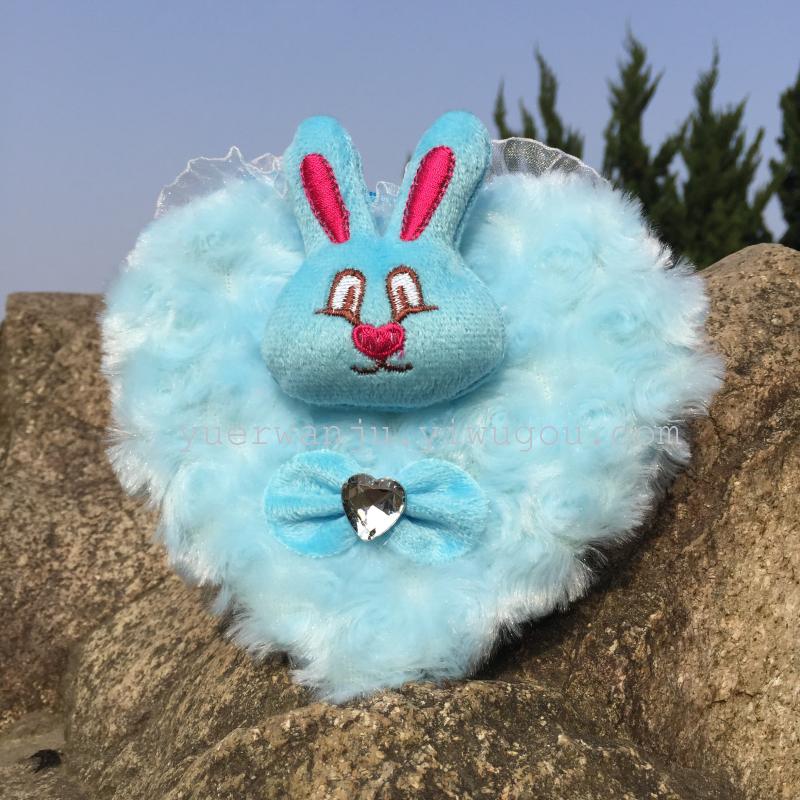 Plush crossbody bag, export bag, heart single-pull crossbody bag, 14cm animal head single-pull crossbody bag Application Scenario