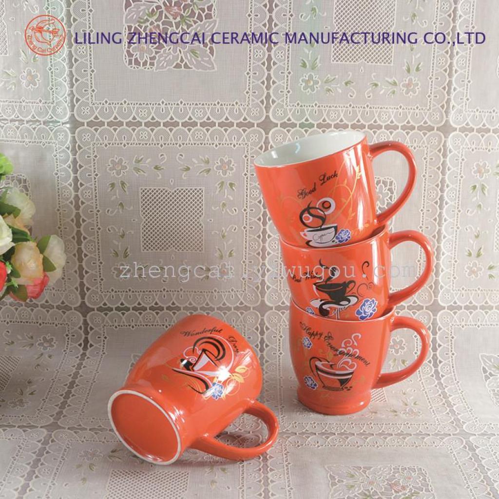 Ceramic cup coffee cup, 1795 colored glaze advertising promotion cup coffee cup Application Scenario