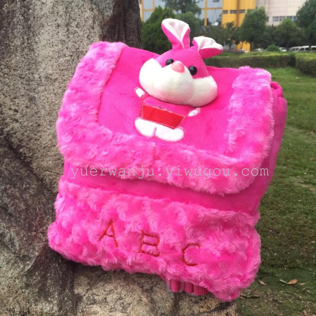 ABC Animal Head plush Backpack for Foreign Trade details Picture