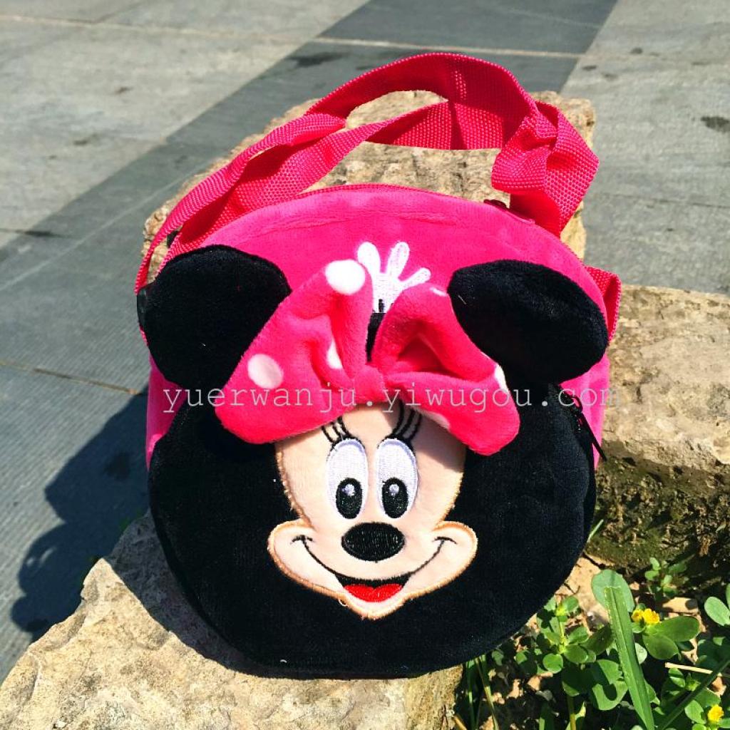 Single-shoulder bag, children's crossbody bag, plush crossbody bag details Picture