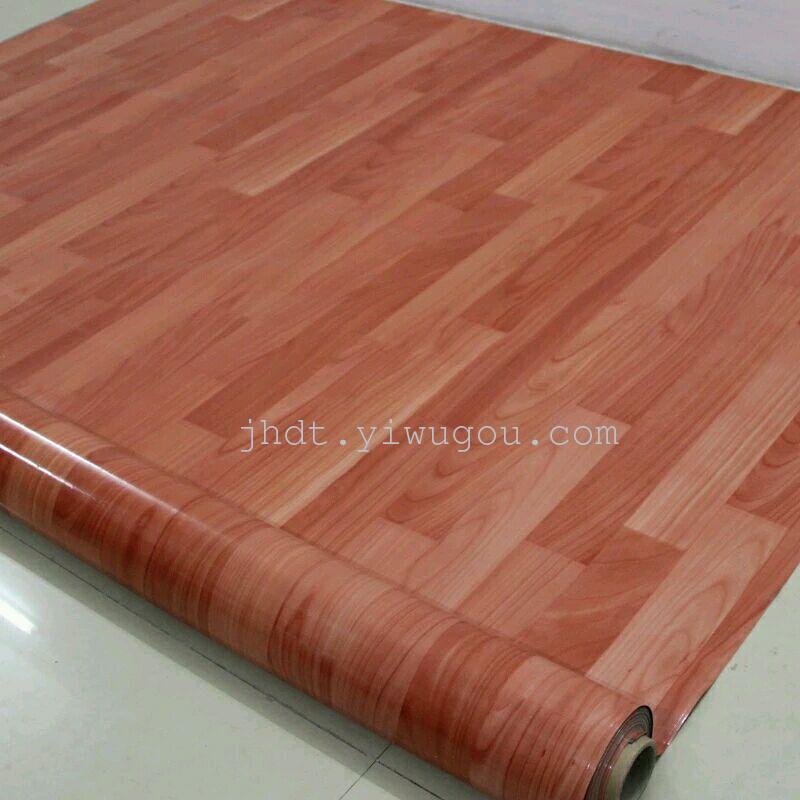 Wood grain floor leather has many colors