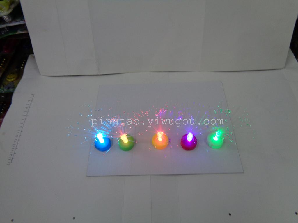 "Free luminous gifts: LED optical fiber candle lamps, romantic couple gadgets, night lights, street stall supply, factory direct sales. Specification image