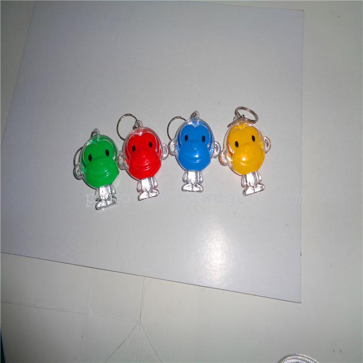 Children's toys, monkey keychain lights, free gifts, LED night lights, street stall supply, factory direct sales details Picture