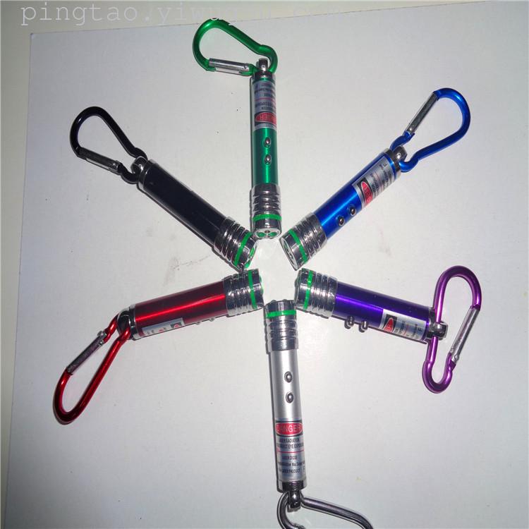 Children's toys, round-head flash laser flashlights, gifts, LED mountaineering buckles, night lights, direct sales from street stalls details Picture