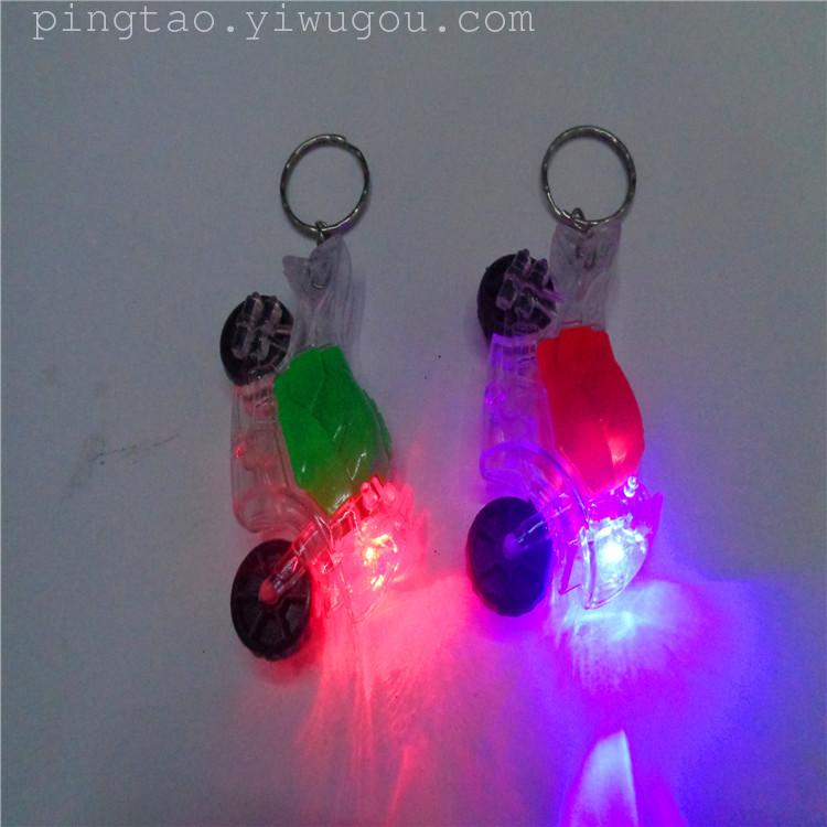 Children's plastic toy keychain lights, free gifts, LED night lights, luminous pendants, flashlights, factory direct sales Specification image