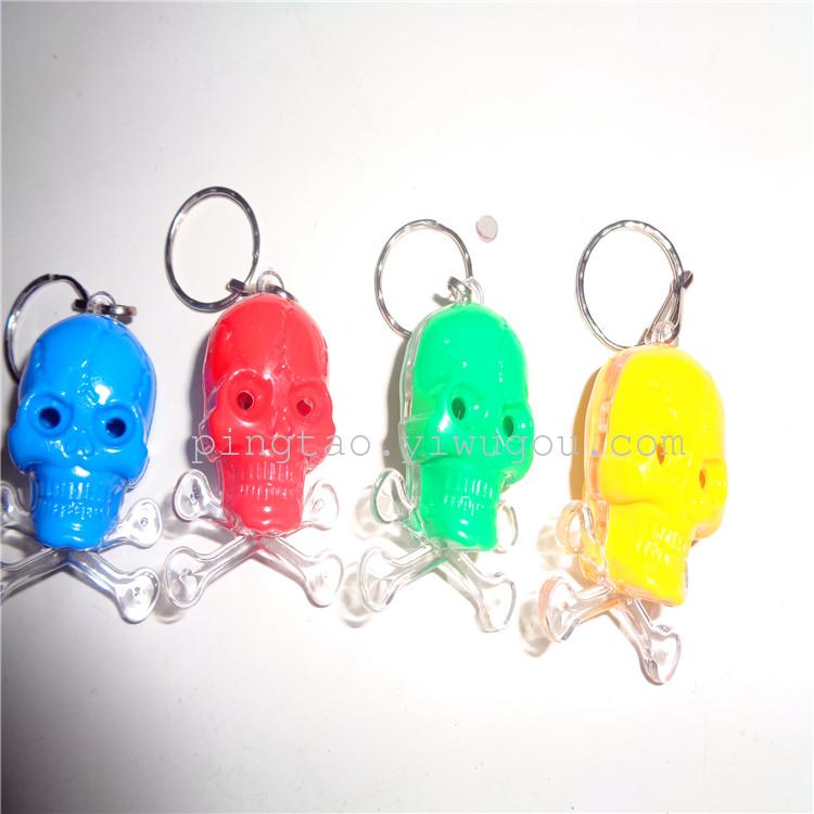 Children's toys, ghost head keychain lights, free gifts, LED night lights, illuminated street stalls, direct sales from the manufacturer details Picture