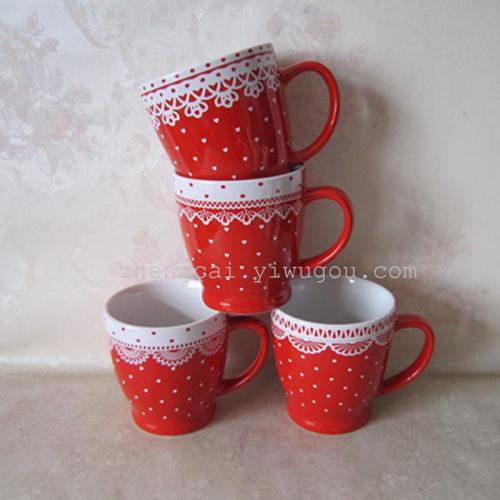 Ceramic coffee cup, Christmas cup, 200ML ceramic cup