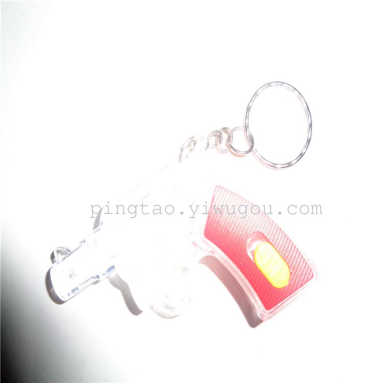 Children's toy 001 gun keychain light event gift, LED night light, illuminated street stall supply, factory direct sales Specification image