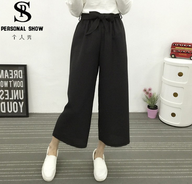 Fashionable wide-leg pants, nine-inch pants, oversized loose women's pants, trendy casual pants, suit pants