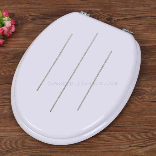High-grade pure hand encrusted diamond 18 "toilet seat MDF material wholesale thumbnail