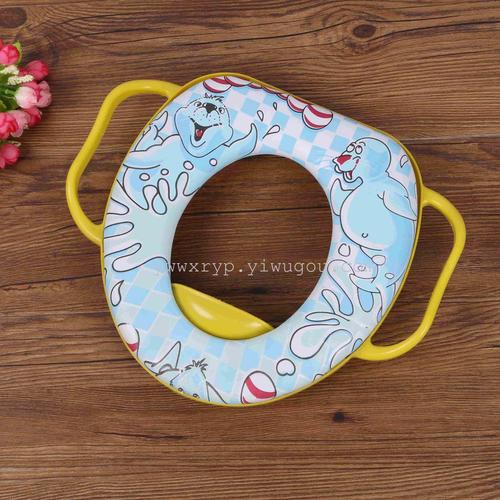 Soft cover of PVC toilet seat with handle wholesale thumbnail