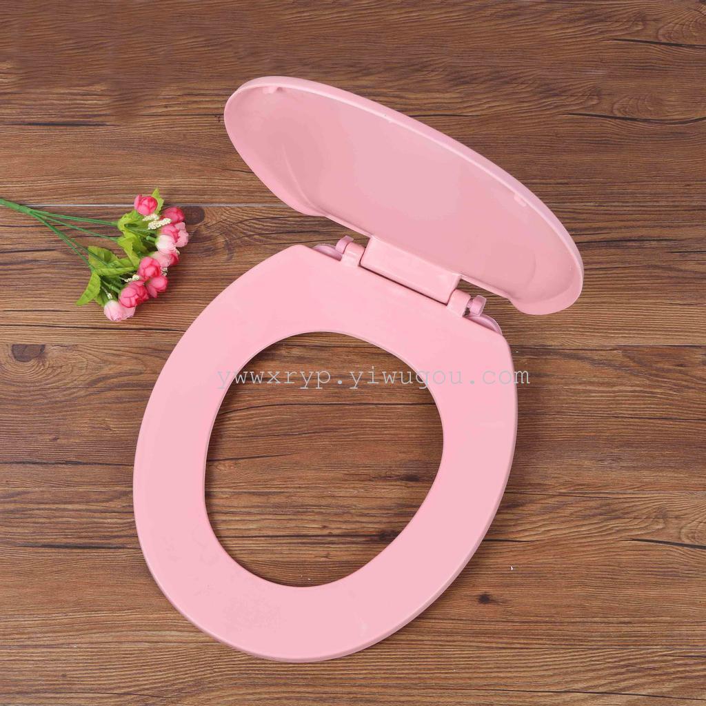 Wholesale single-color plastic 17-inch toilet seat covers and adult toilet seat washers details Picture