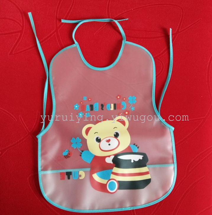 Children's EVA lace-up bibs, meal bags, detachable EVA saliva wipes, baby products, export and foreign trade Application Scenario