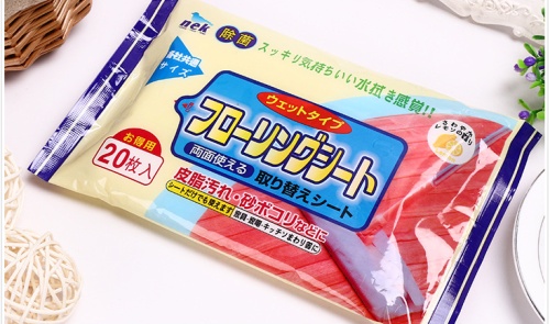 厂家供应优质多功能家居用地板护理抗菌清洁湿巾 卫生