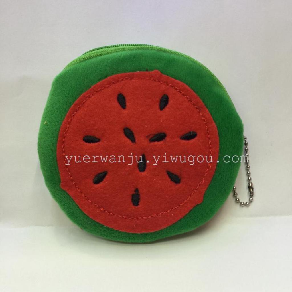 Plush coin purse, fruit coin purse, embroidered coin purse Specification image