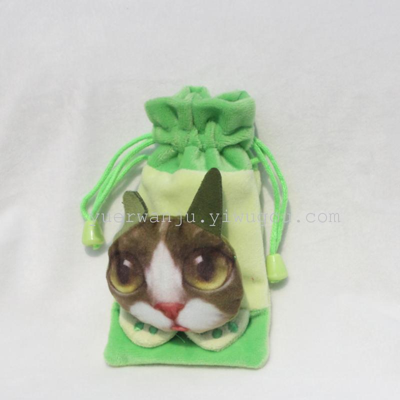 Bolsa de juguetes de peluche meowl man teléfono bolsa de drenaje 3D bolsa de teléfono de cierre bolsa de teléfono de peluche Application Scenario