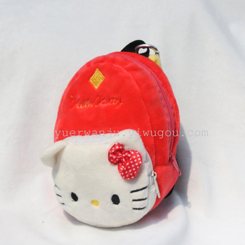Plush small schoolbag, plush coin purse, plush schoolbag Specification drawing