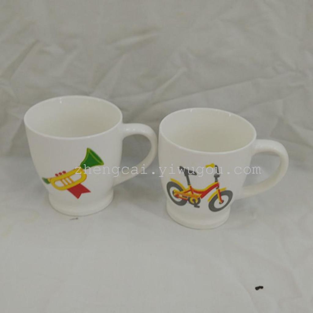 Ceramic cup Cartoon cup Advertising gift cup Children cartoon cup details Picture
