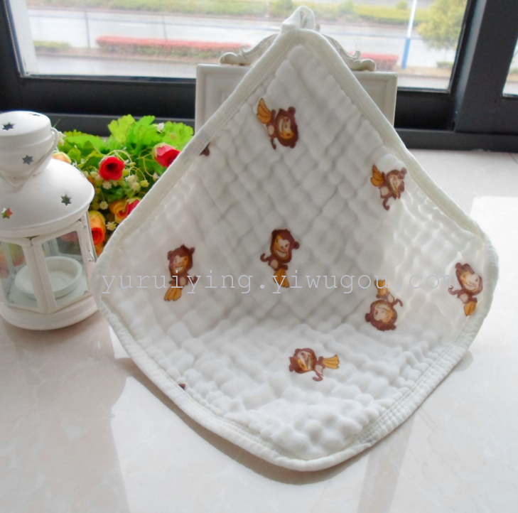 Children's towels and small square towels can be hooked on baby wipes and baby care products details Picture