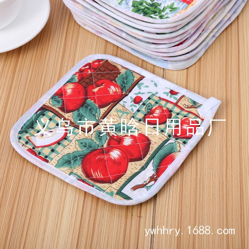 Polyester coasters Claypot pads microwave oven insulation pads microwave oven gloves insulation pads details Picture