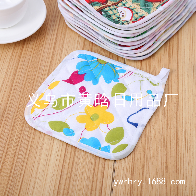 Polyester coasters Claypot pads microwave oven insulation pads microwave oven gloves insulation pads Specification drawing