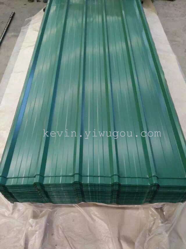 Color steel tile. Galvanized tiles, iron sheet tiles, professional production and processing Specification image