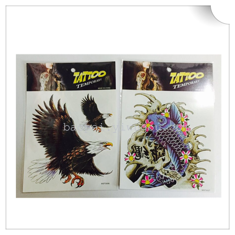 个性花臂纹身纸 时尚纹身贴 防水纹身贴纸 时尚贴纸