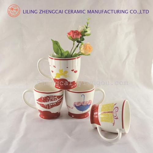 Ceramic cup Coffee cup advertising promotional cup Valentine's Day cup thumbnail