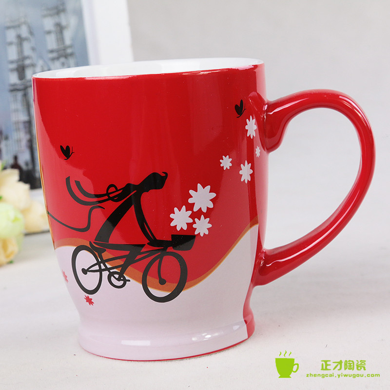 Ceramic couple cups, underglaze color water cups, creative mugs, wedding gifts, pair cups details Picture