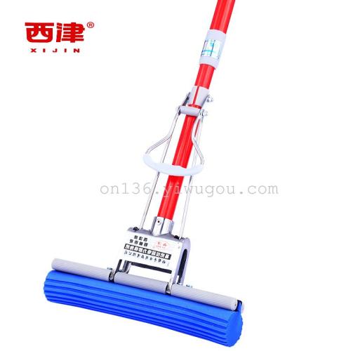 Xijin 201 plastic spray iron retractable 27 cm gum cotton head squeezer sponge mop absorbent to drag thumbnail