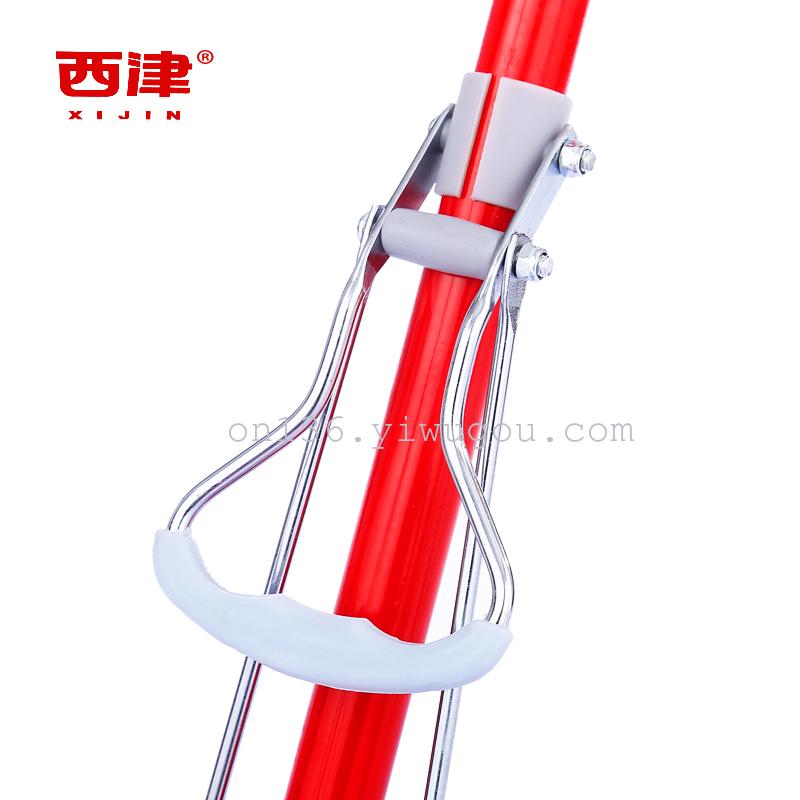 Xijin 201 powder-coated iron rod telescopic 27 cm rubber cotton head water-squeezing sponge mop absorbent floor mop Application Scenario