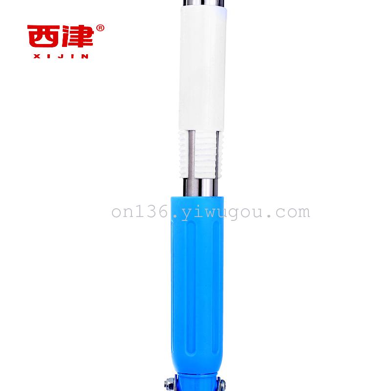 西津303拖把 新款西津大号蓝色胶棉拖把 大号不锈钢伸缩拖把详情图3