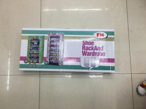 Factory direct five layer shoe rack Oxford cloth waterproof set shoe cabinet simple shoe cabinet 4 layer 5 layer 6 layer 7 layer shoe cabinet thumbnail