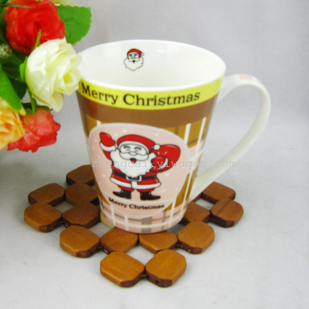 Christmas cup, ceramic cup, cartoon cup, advertising gift cup, coffee cup, Zhengcai 001 Specification image