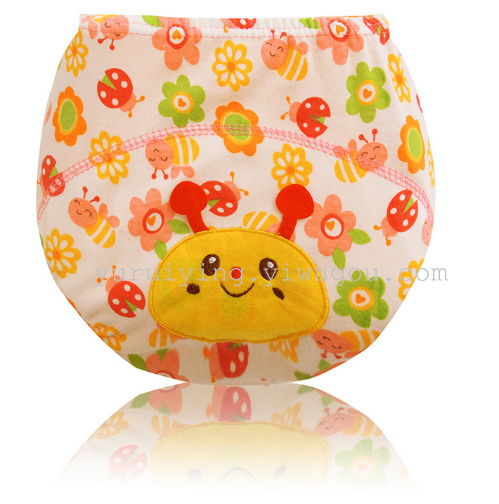 Baby 3D cartoon thin baby learning and training pants, baby urine-proof design waterproof soft pull-up pants Specification image