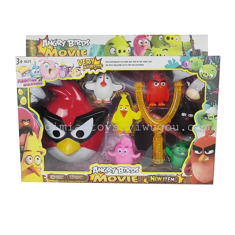 Bird Movie with mask set toy with light slingshot