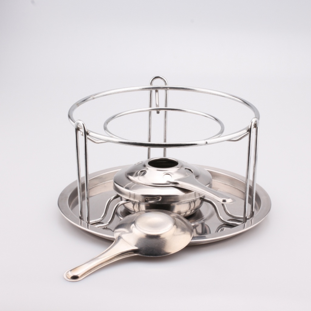 Hotel supplies: solid and liquid alcohol stoves, three-legged stoves, alcohol racks, round alcohol self-service fast food stoves, alcohol hot pot stoves, alcohol stoves, restaurant buffets, portable alcohol hot pot stoves, alcohol stoves, kitchenware Application Scenario