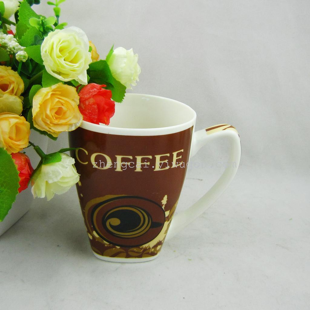 New 300ML white ceramic coffee cup for advertising Application Scenario