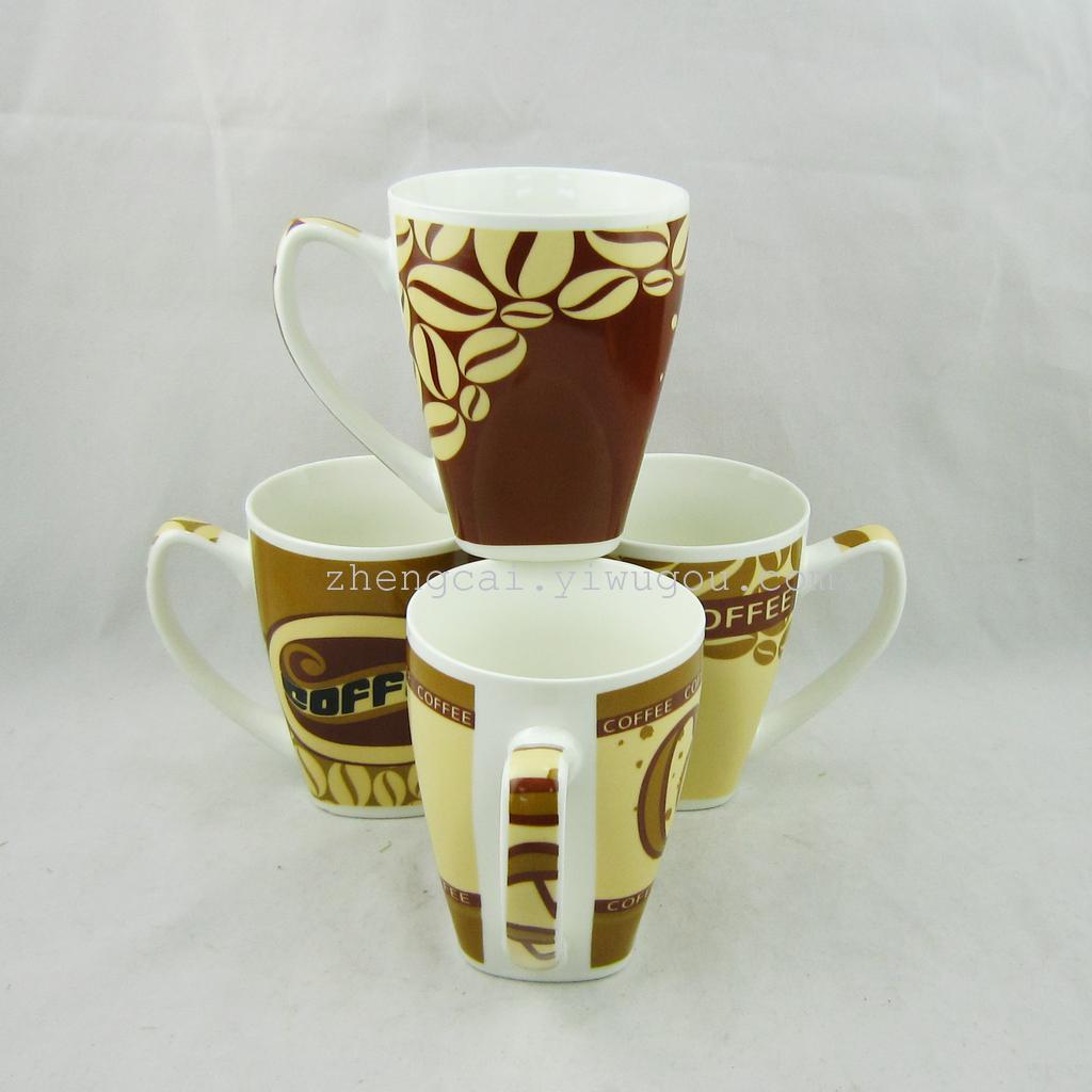 New 300ML white ceramic coffee cup for advertising details Picture