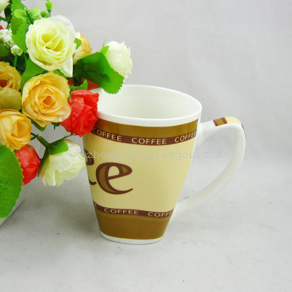 New 300ML white ceramic coffee cup for advertising Specification image