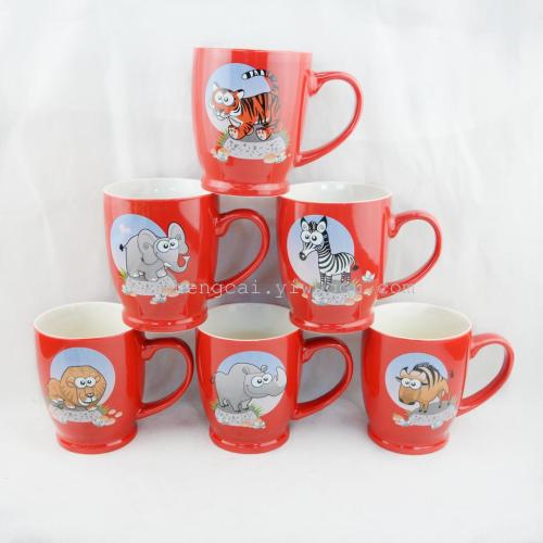 Ceramic cartoon animal cup advertising promotion water cup rinse mouth cup thumbnail