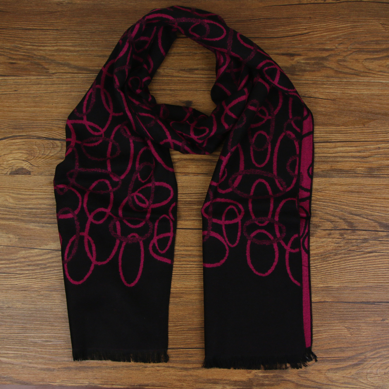Men's rayon scarf geometric pattern decoration Amazon Taobao e-commerce for scarves