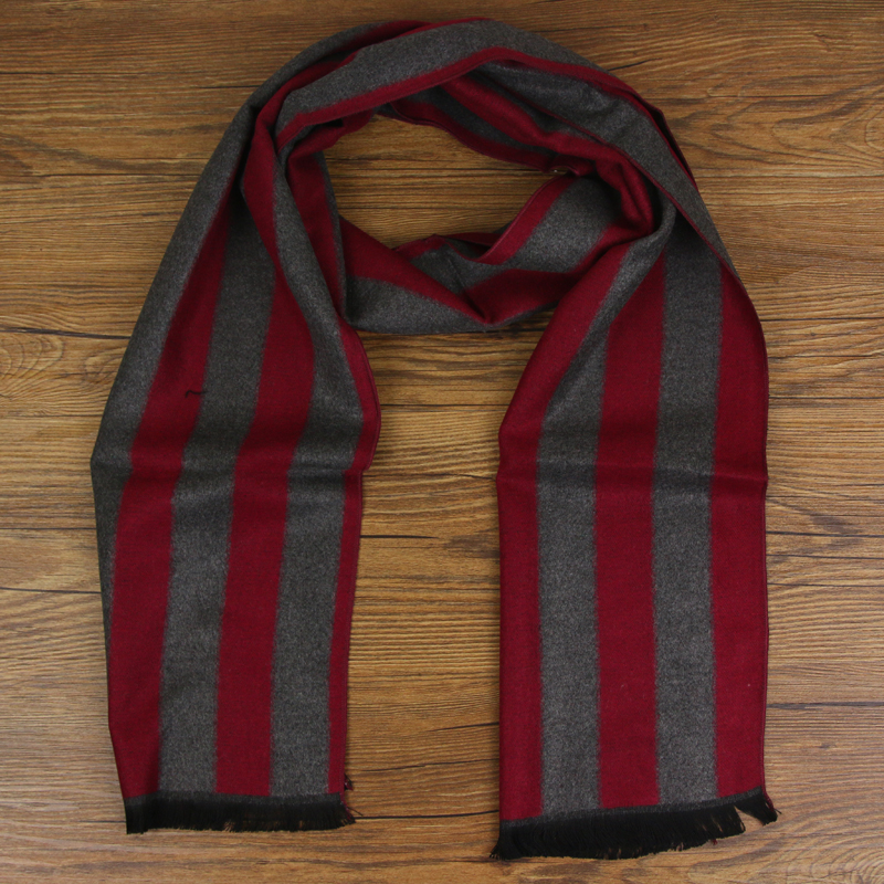 Autumn and winter Korean version of men's rayon scarf striped pattern decoration students male long matching checkered stripes Amazon Taobao e-commerce exclusively for scarves Specification drawing