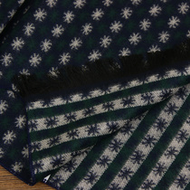 Shanghai Story 100% wool scarf 2022 new men's winter checker bib dad gift boyfriend boy scarf