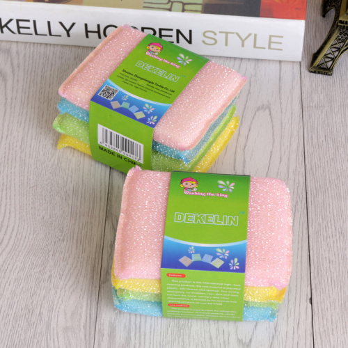 Kitchen cleaning sponge 100 dishwashing cloth dishwashing cloth dishwashing brush color sponge wipe