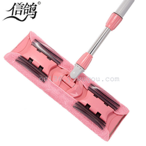 Carrier pigeon flat mop holder household clip towel to mop mop large size flat mop stainless steel mop