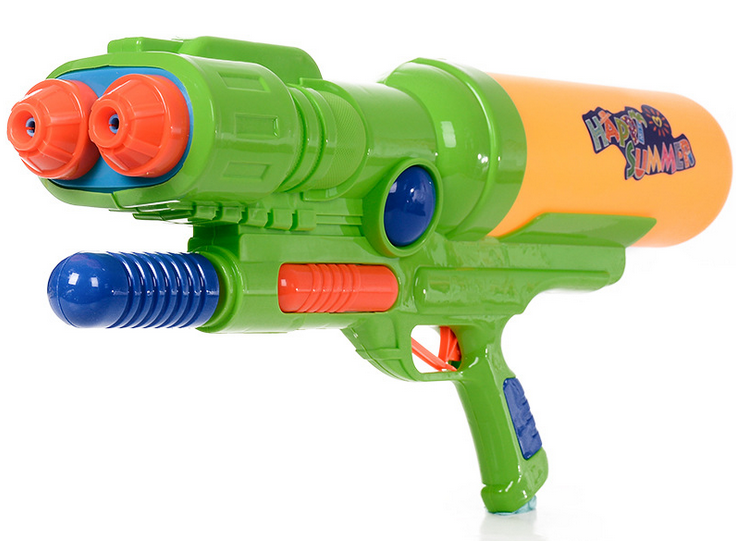 Haiye Toy water gun, large air pressure water gun, dual nozzles, 27,000, dual air pressure water gun Application Scenario