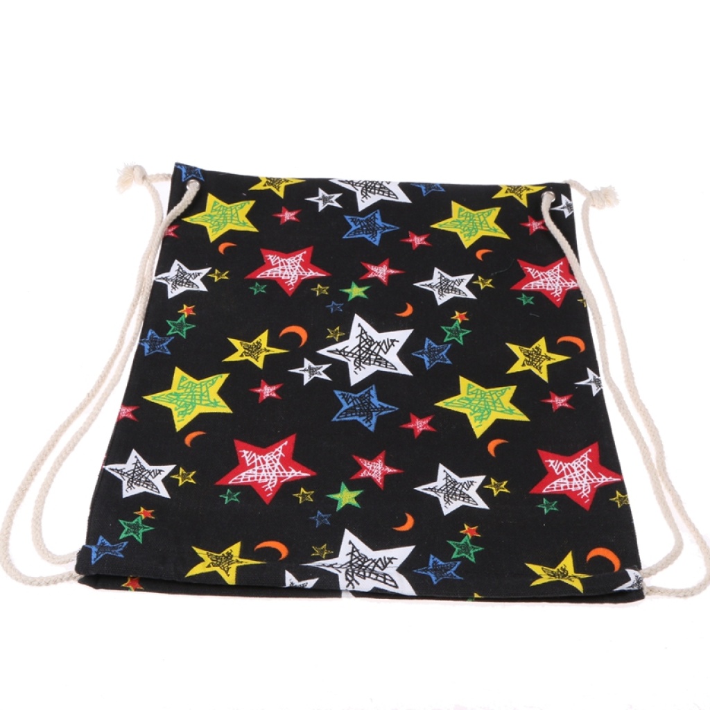 New nylon bag, single-shoulder hand-carry backpack, drawstring bag, canvas bag, drawstring bag Specification image