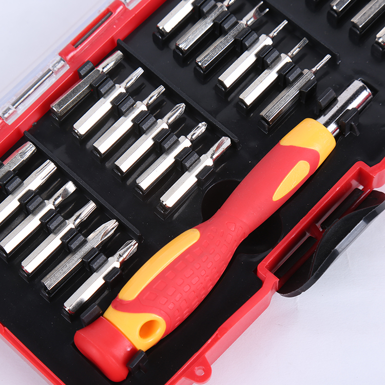 Conjunto combinado multifunción destornillador manija universal tornillo extraíble destornillador mecánico Specification image